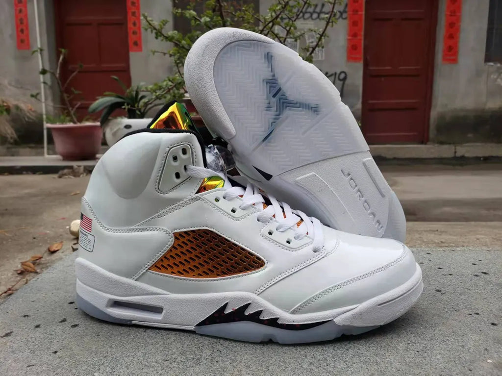 Air Jordan 5 White Gold - Hình 2
