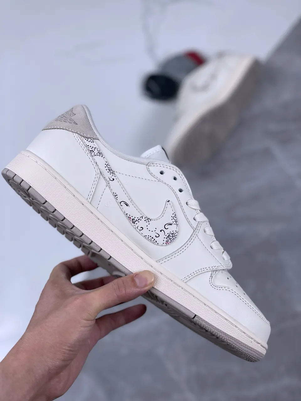 Jordan 1 Off-White Paisley - Hình 4