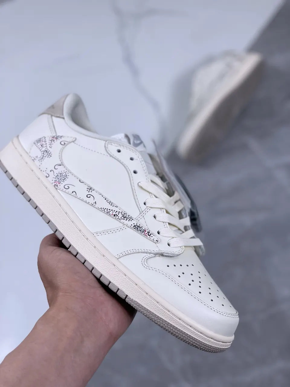 Jordan 1 Off-White Paisley - Hình 7