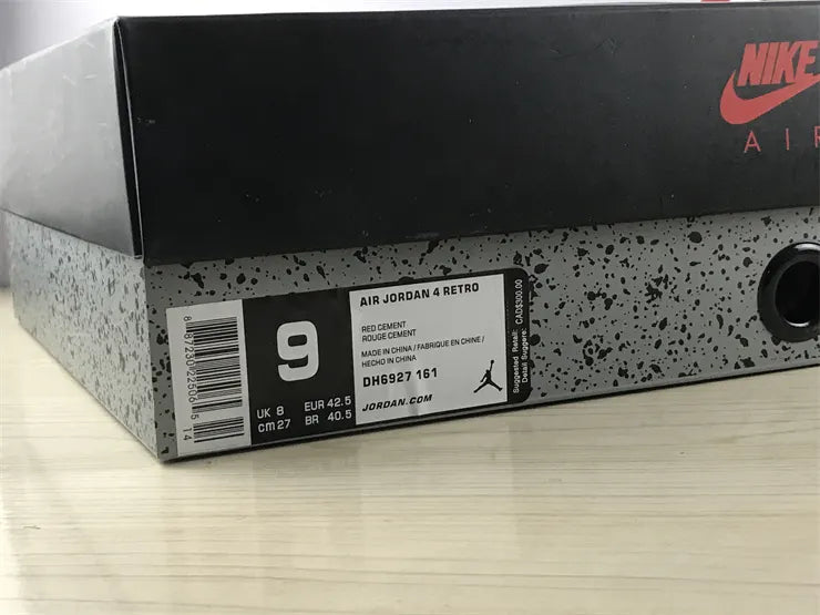 retro classic Air Jordan 4 White Red - Hình 17