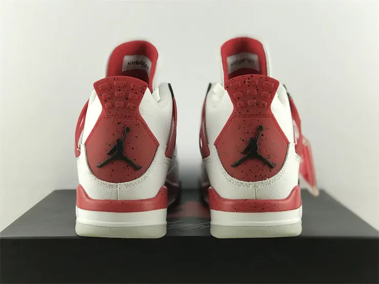 retro classic Air Jordan 4 White Red - Hình 8