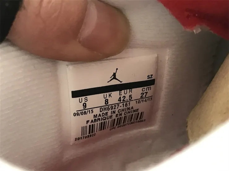 retro classic Air Jordan 4 White Red - Hình 16