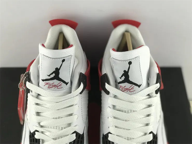 retro classic Air Jordan 4 White Red - Hình 7