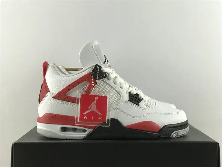 retro classic Air Jordan 4 White Red - Hình 2