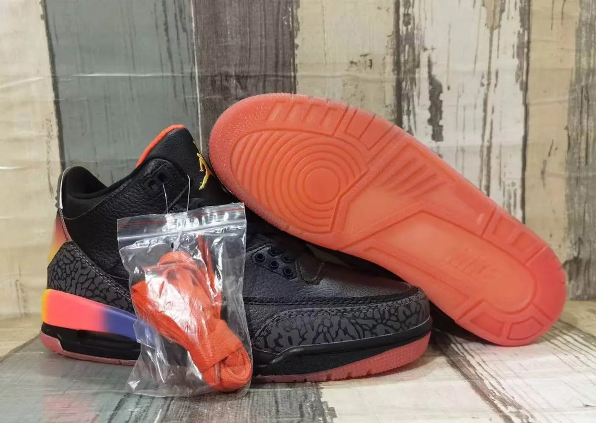 Air Jordan 3 Black Cement Smile - Hình 6