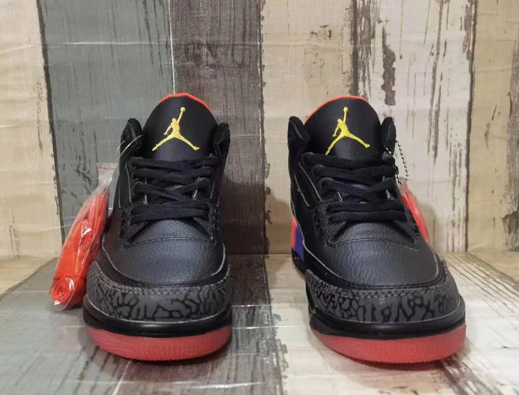 Air Jordan 3 Black Cement Smile - Hình 5