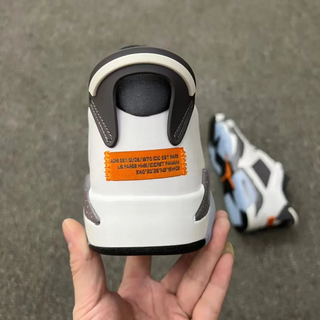 Air Jordan 6 Low Grey White - Hình 3