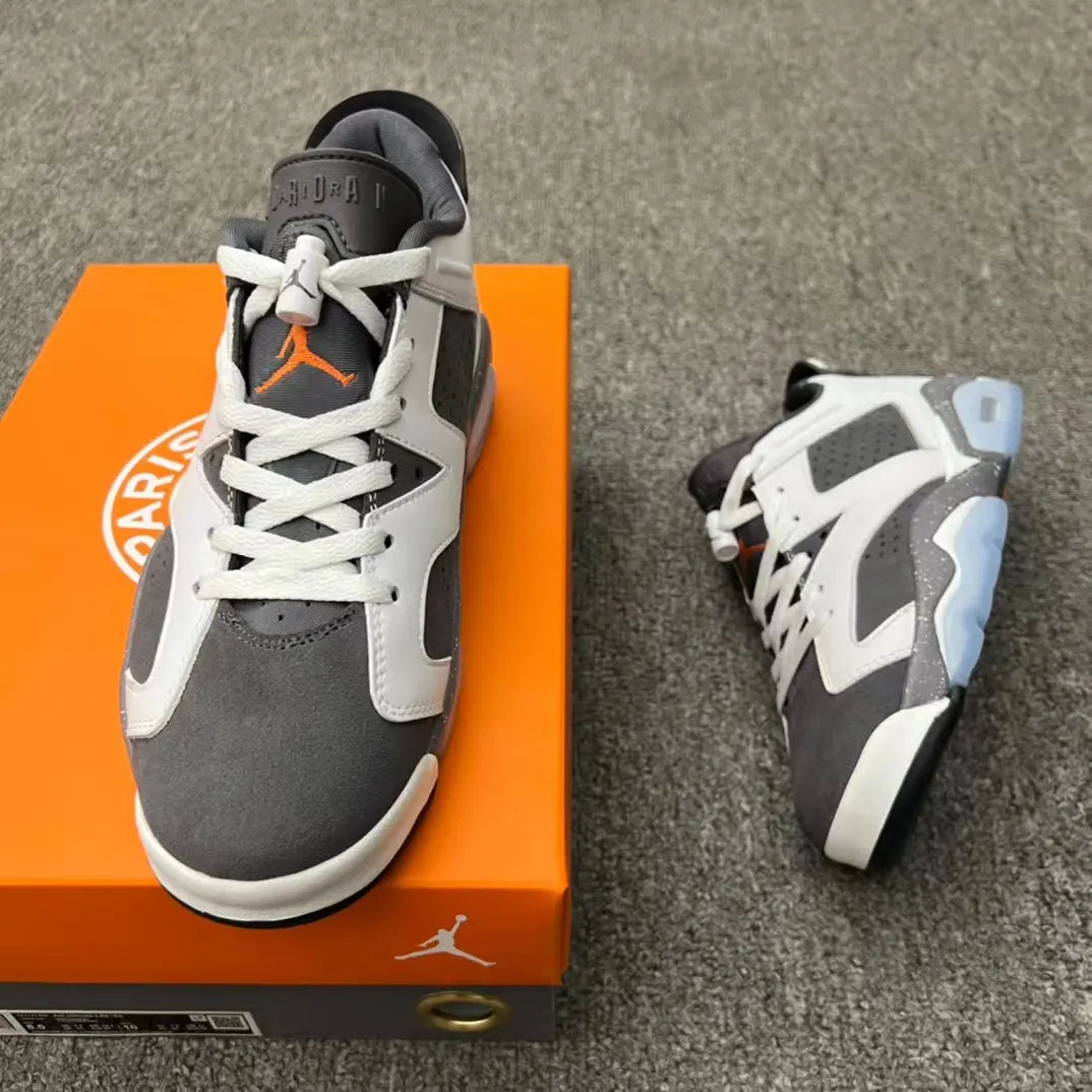 Air Jordan 6 Low Grey White - Hình 7