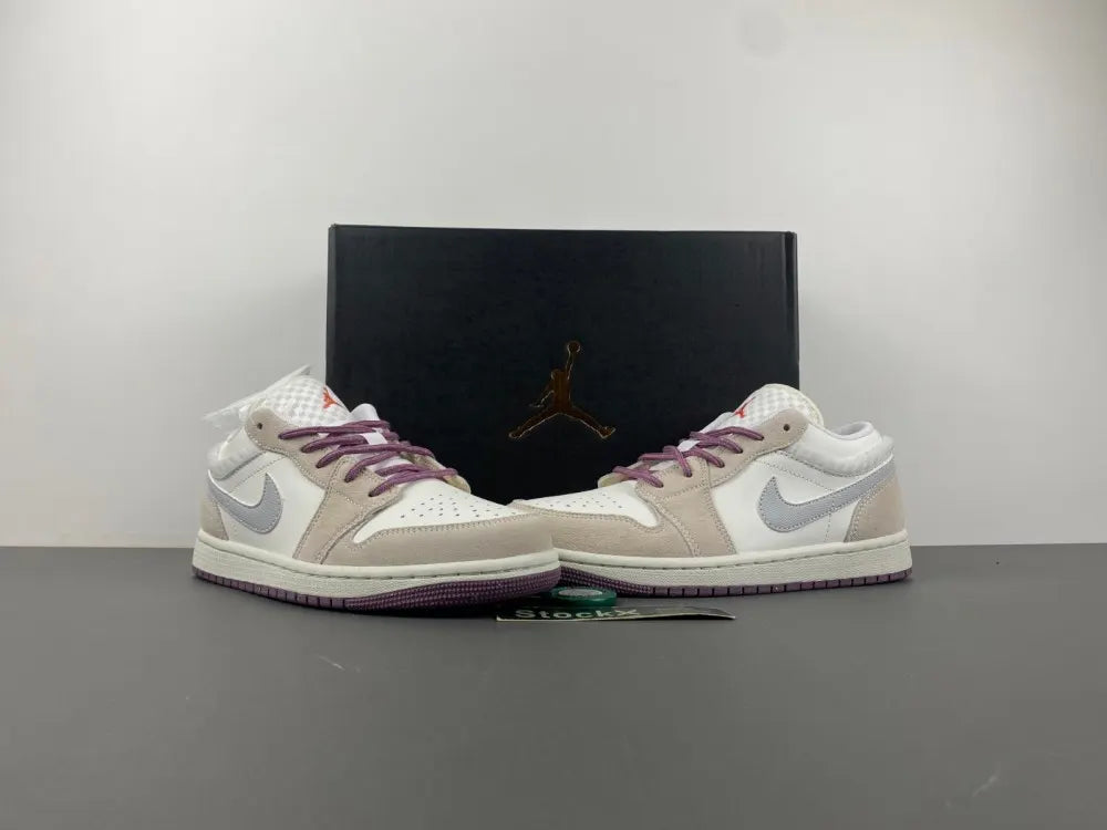 Air Jordan 1 Mid Grey Suede - Hình 5