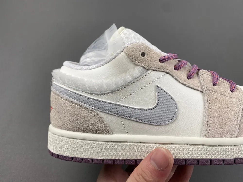 Air Jordan 1 Mid Grey Suede - Hình 12