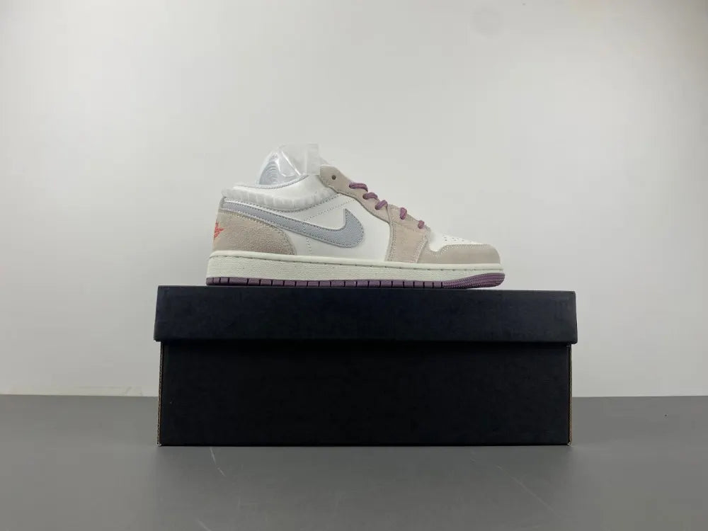 Air Jordan 1 Mid Grey Suede - Hình 3