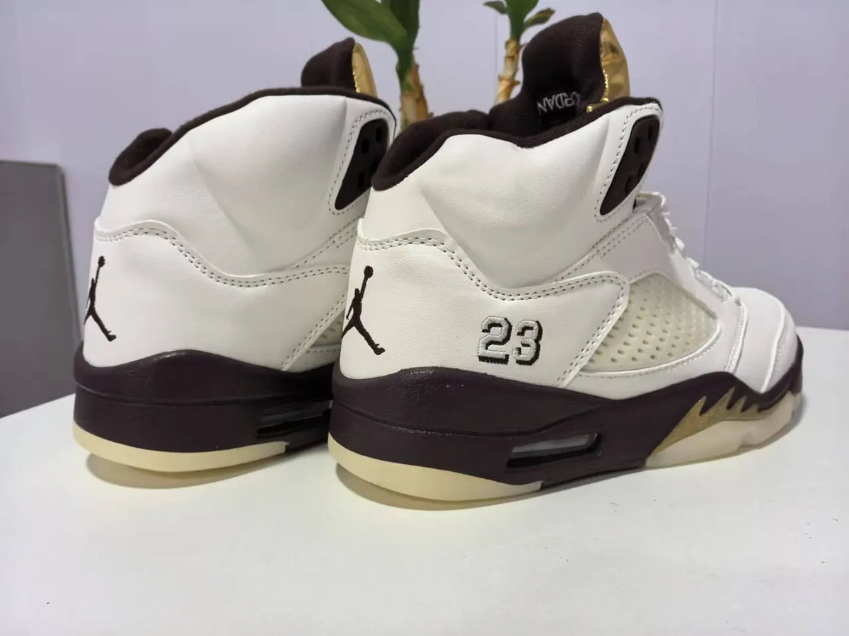 Air Jordan 5 Retro White Maroon - Hình 4