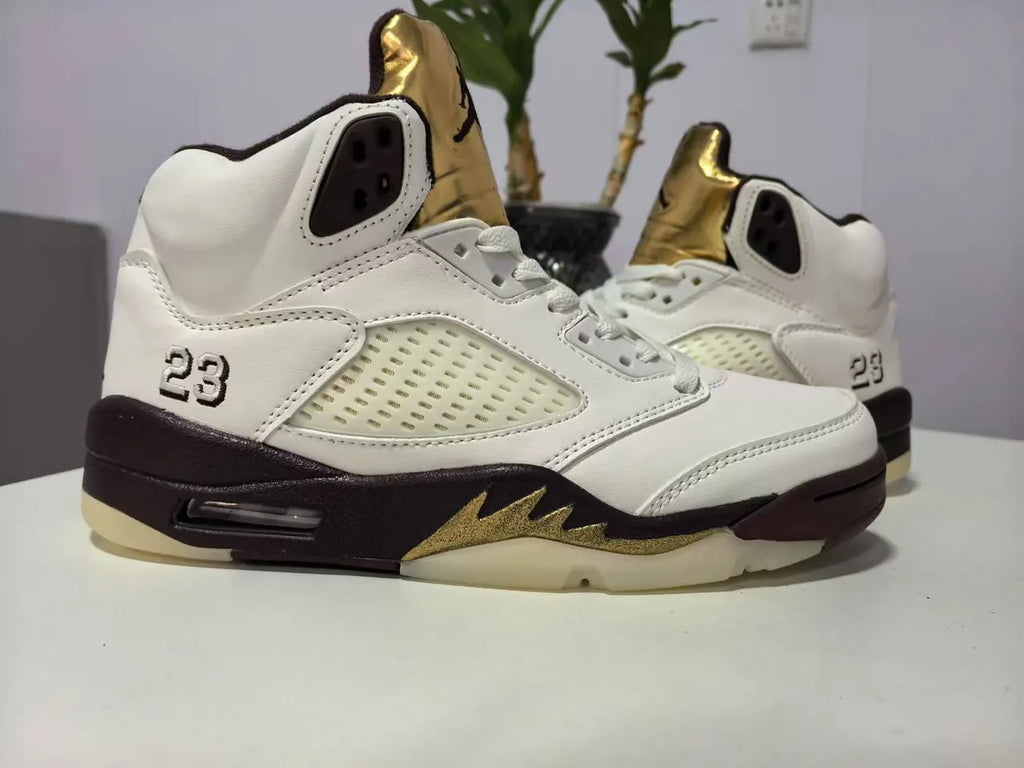 Air Jordan 5 Retro White Maroon