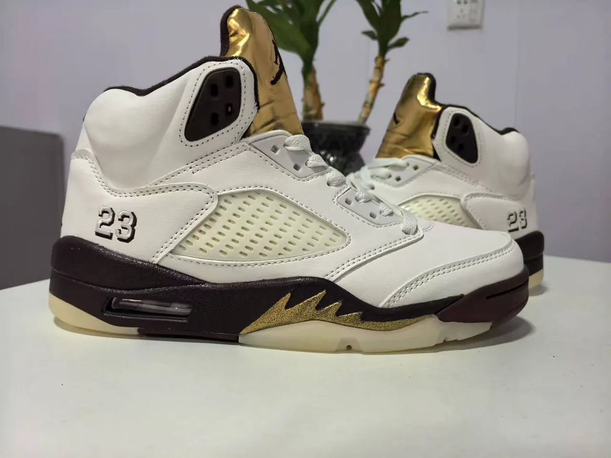 Air Jordan 5 Retro White Maroon