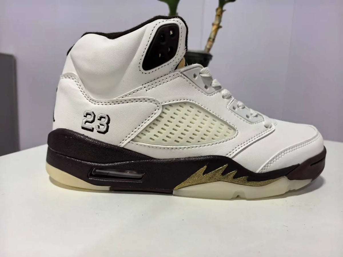 Air Jordan 5 Retro White Maroon - Hình 3