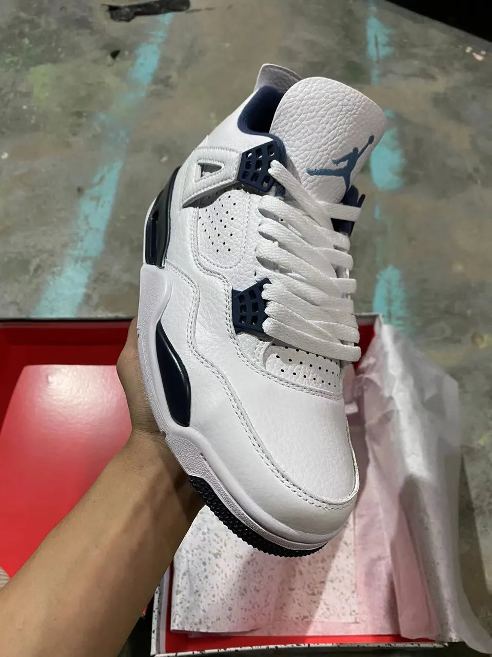 Air Jordan 4 Navy - Hình 5