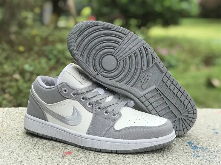 subtle Air Jordan 1 Low Grey White - Hình 13