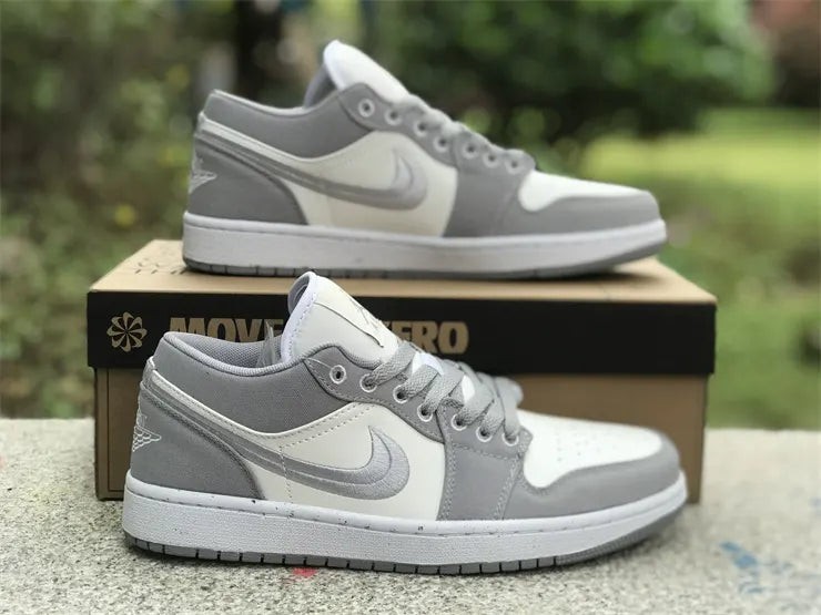 subtle Air Jordan 1 Low Grey White - Hình 11