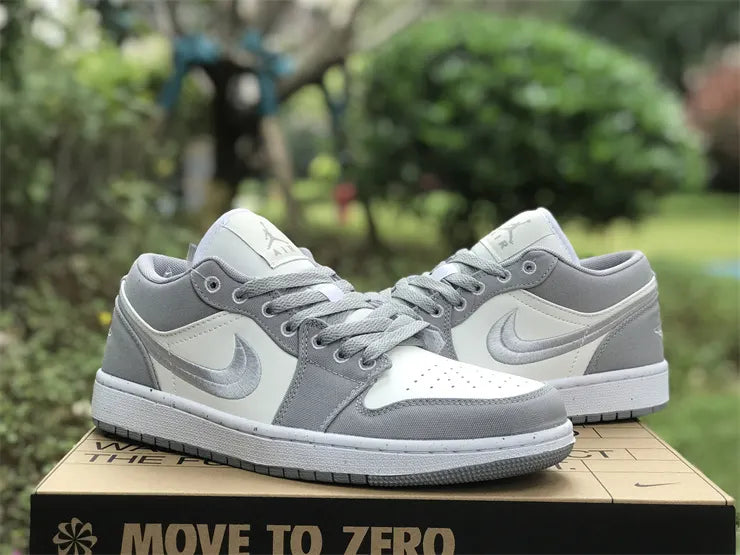 subtle Air Jordan 1 Low Grey White - Hình 5