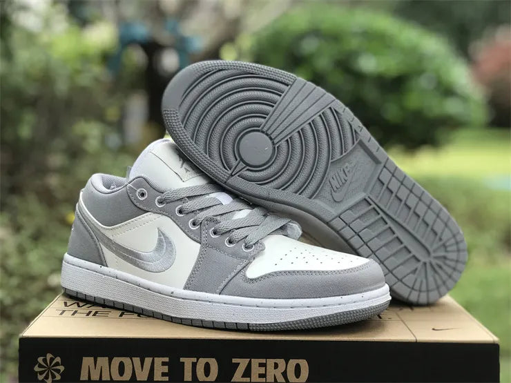 subtle Air Jordan 1 Low Grey White - Hình 3