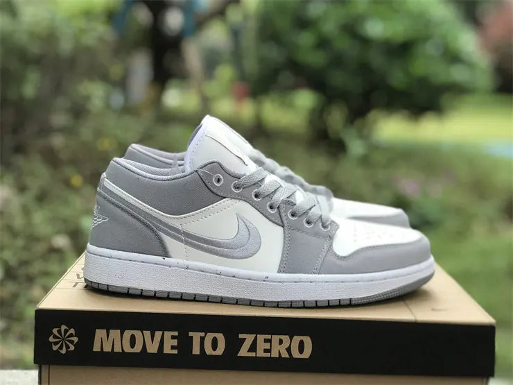 subtle Air Jordan 1 Low Grey White - Hình 2