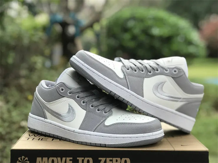 subtle Air Jordan 1 Low Grey White - Hình 4
