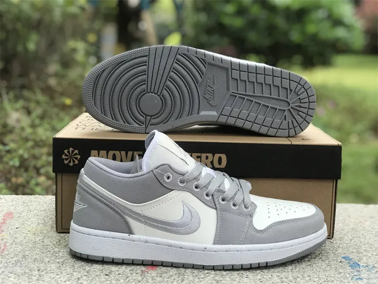 subtle Air Jordan 1 Low Grey White - Hình 10