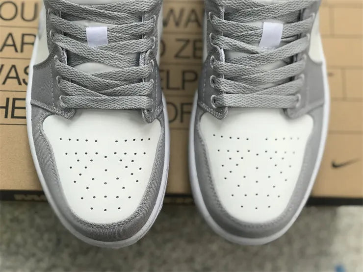 subtle Air Jordan 1 Low Grey White - Hình 7