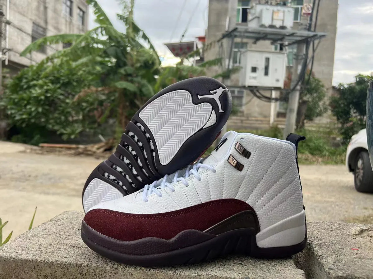 Air Jordan 12 Retro White Maroon - Hình 2