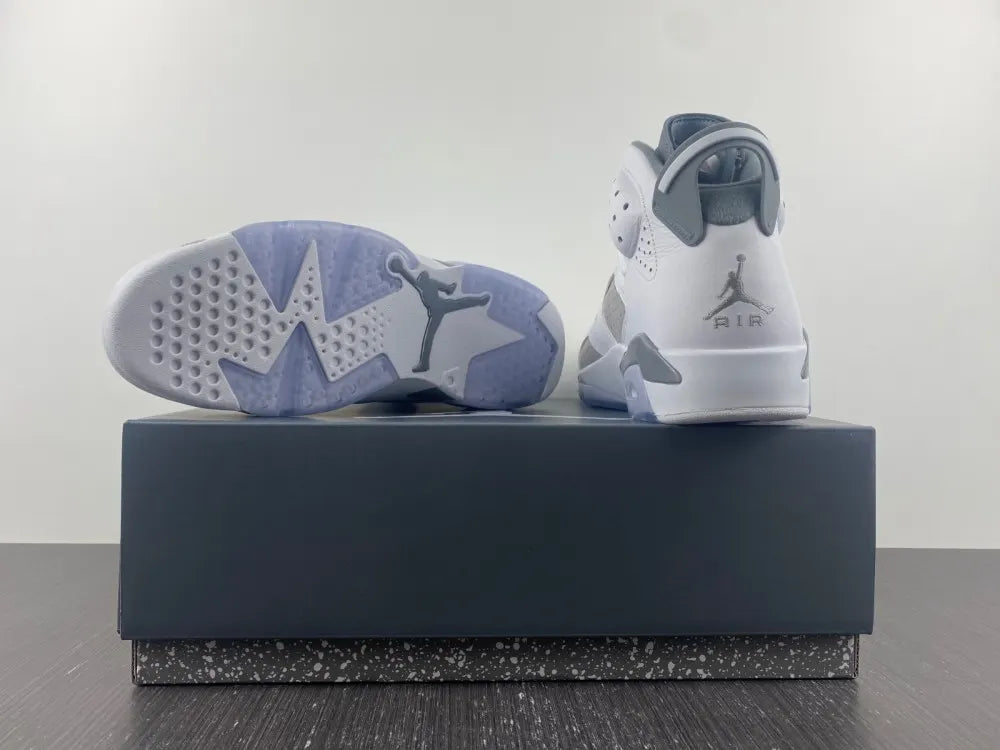 Air Jordan 6 Retro White Grey - Hình 12