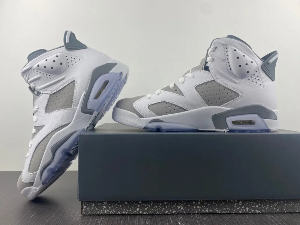 Air Jordan 6 Retro White Grey - Hình 2
