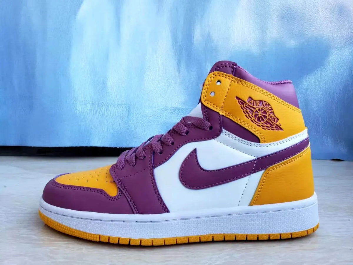 Air Jordan 1 Yellow Purple - Hình 2