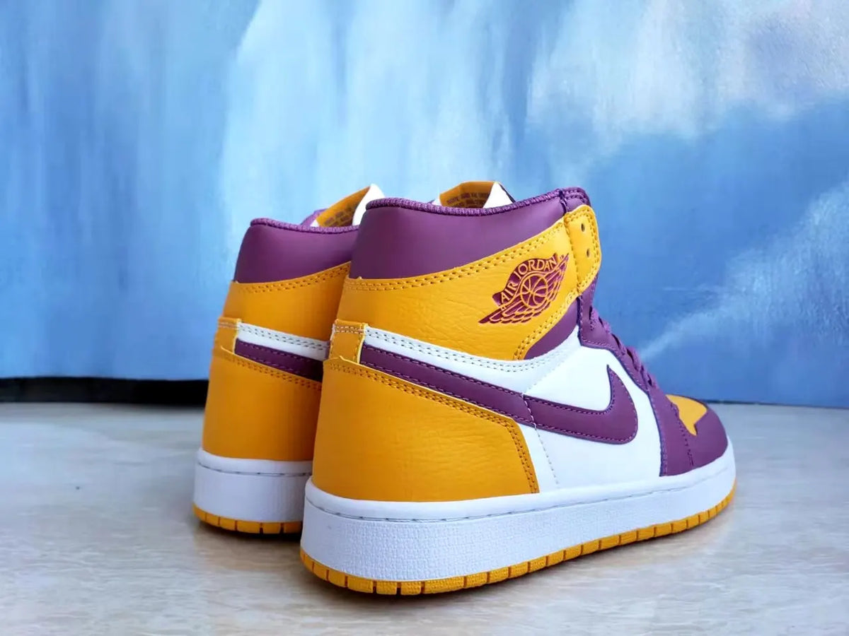 Air Jordan 1 Yellow Purple - Hình 4