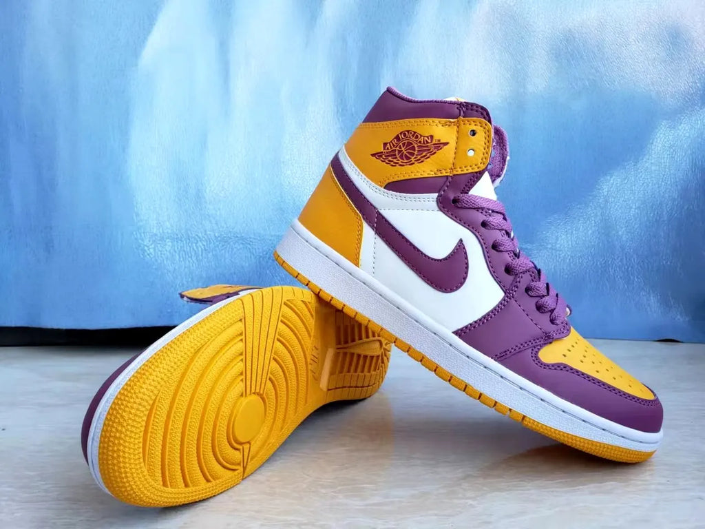 Air Jordan 1 Yellow Purple - Hình 3