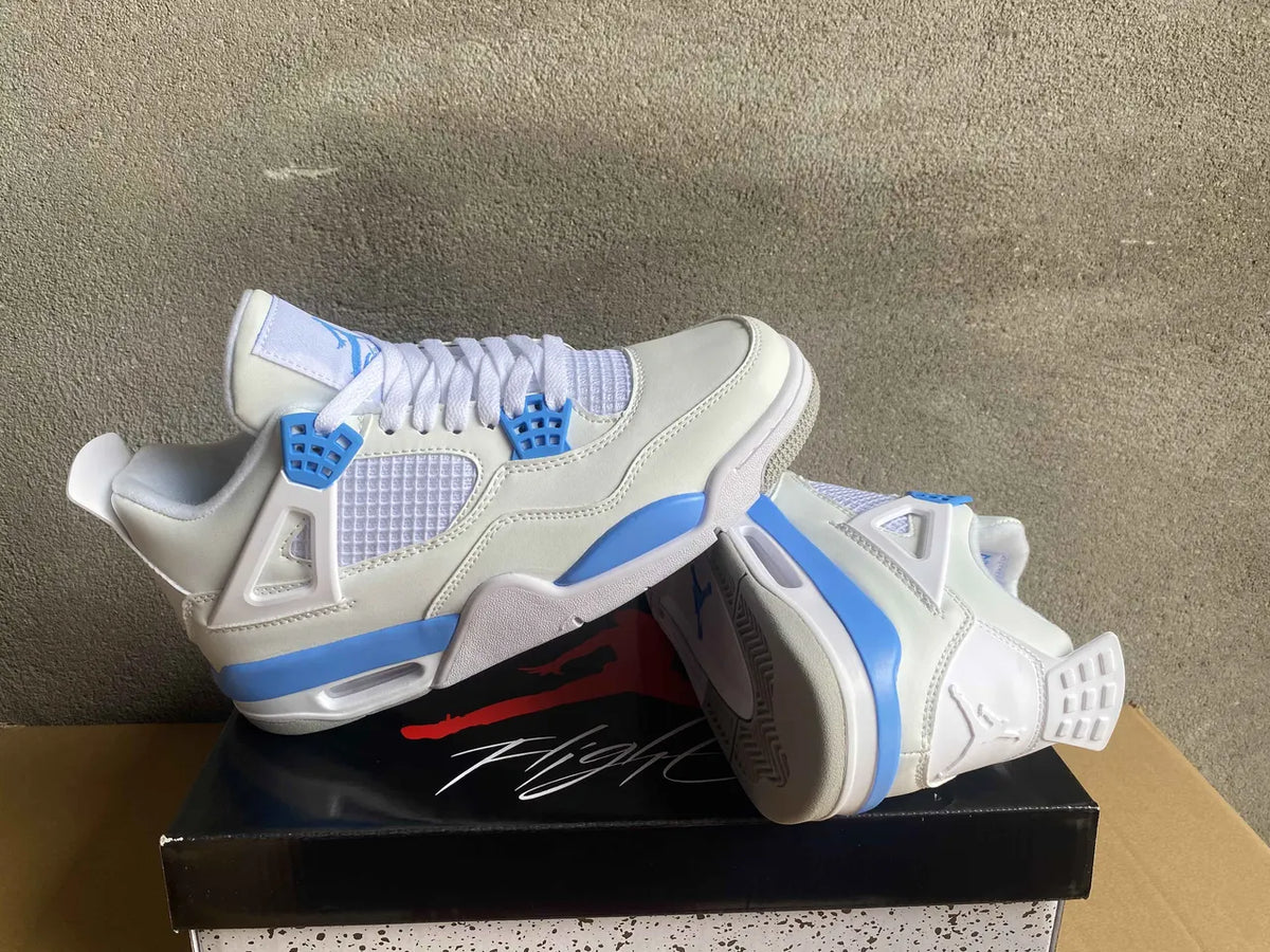 Air Jordan 4 White/Carolina Blue - Hình 4