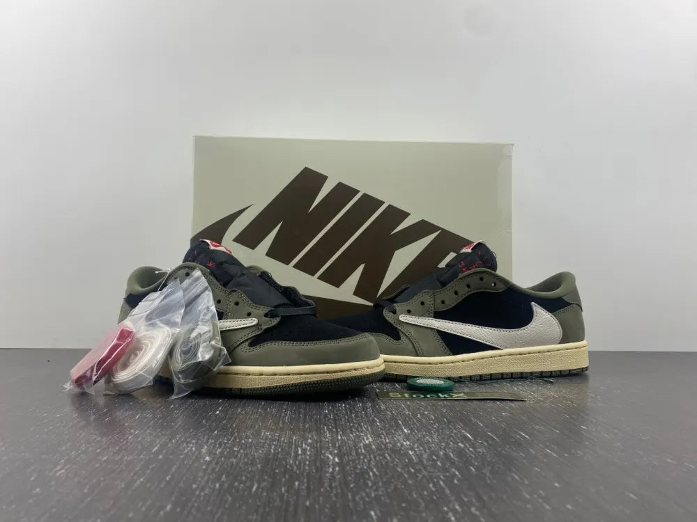 Travis Scott AJ1 Low Olive - Hình 4