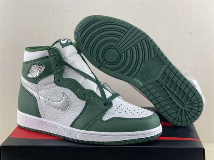 Air Jordan 1 High White Green - Hình 8