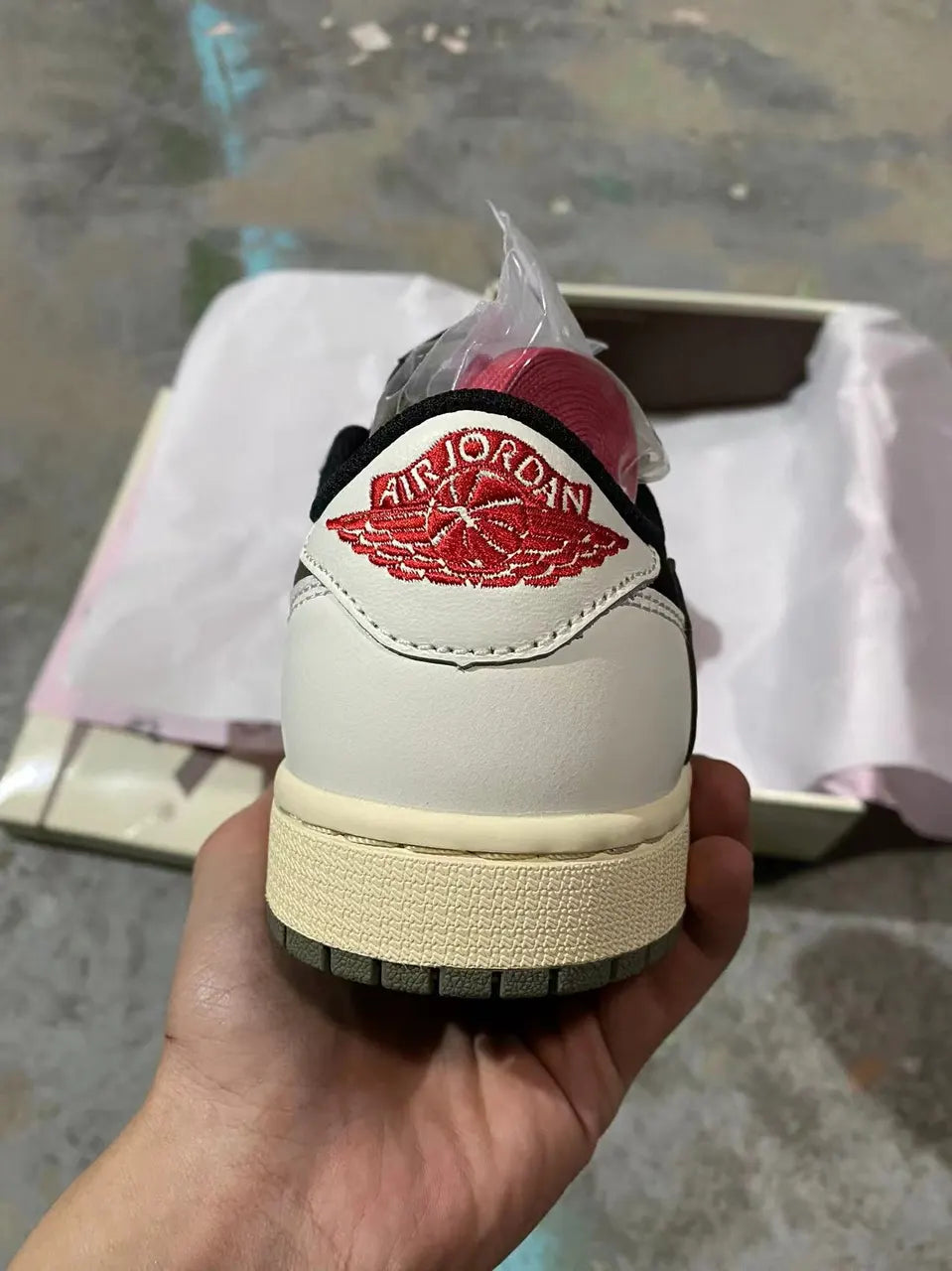 white Air Jordan 1 Low OG EX