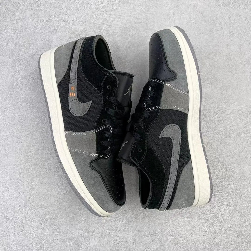Air Jordan 1 Low Black Grey - Hình 4