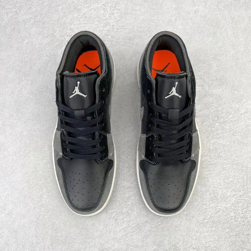 Air Jordan 1 Low Black Grey - Hình 2
