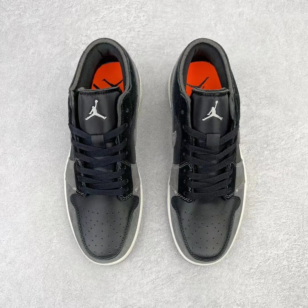 Air Jordan 1 Low Black Grey - Hình 2