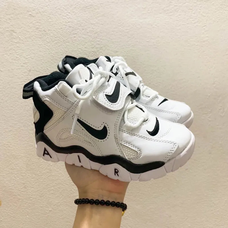 Nike Air Barrage Toddler Black/White/Volt - Hình 11