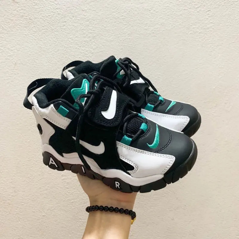 Nike Air Barrage Toddler Black/White/Volt - Hình 10