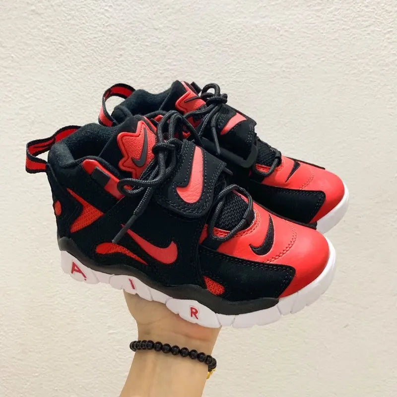 Nike Air Barrage Toddler Black/White/Volt - Hình 5