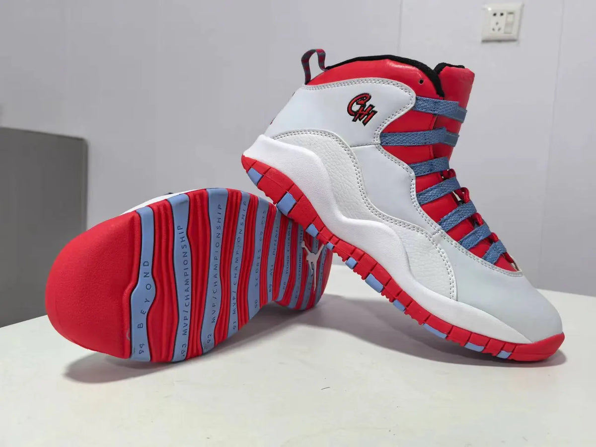 Air Jordan 10 Retro White/Red - Hình 3