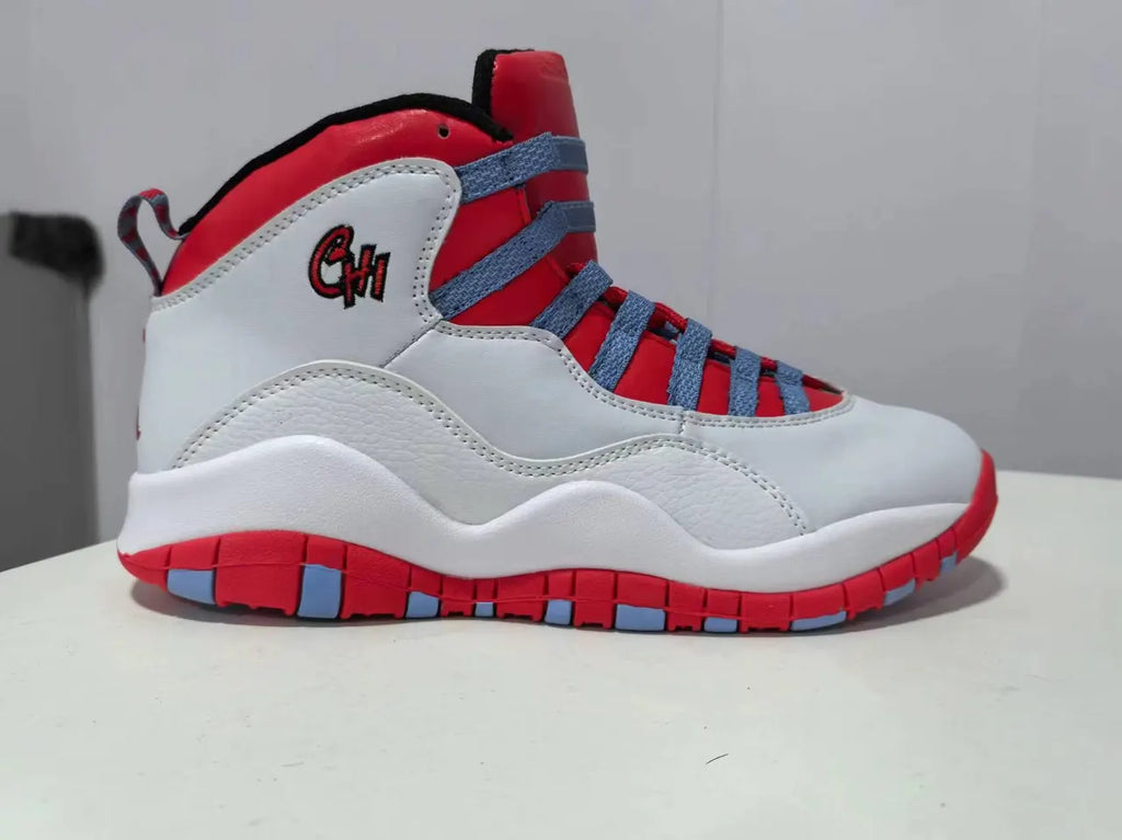 Air Jordan 10 Retro White/Red - Hình 2