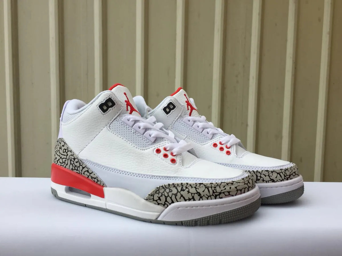 Air Jordan 3 White Red retro - Hình 3