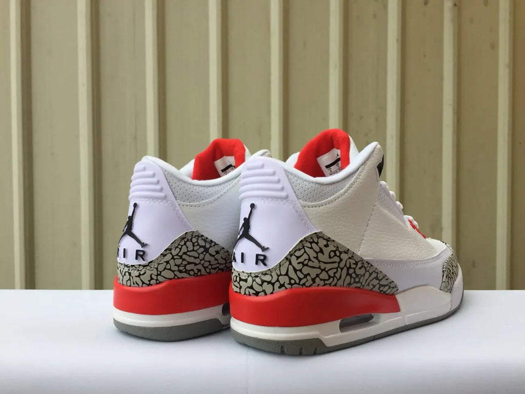 Air Jordan 3 White Red retro - Hình 2