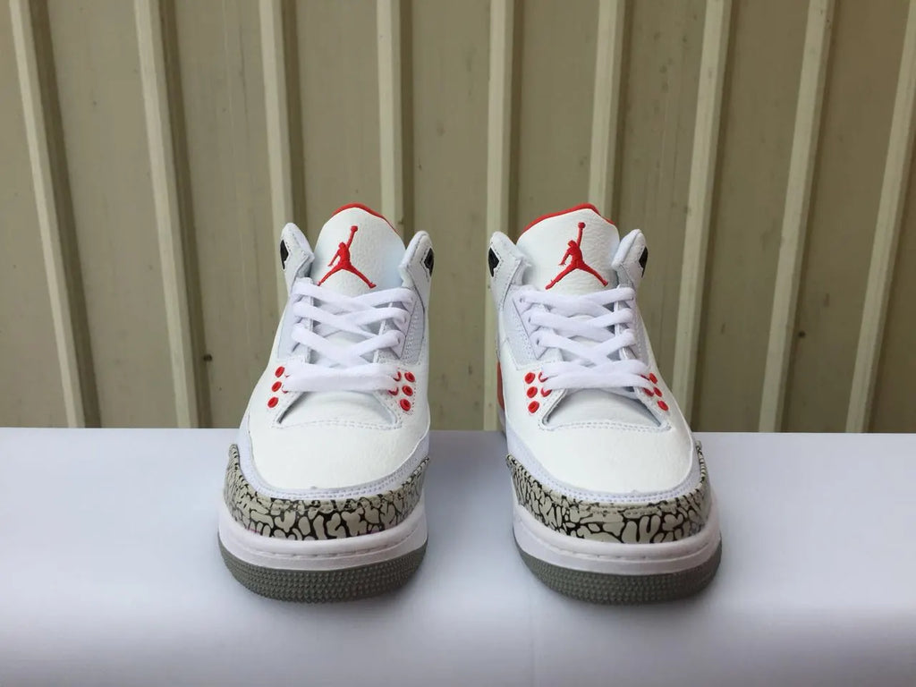 Air Jordan 3 White Red retro - Hình 4