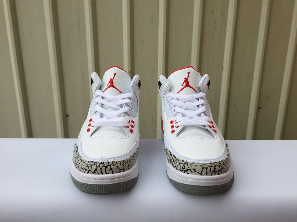 Air Jordan 3 White Red retro - Hình 4